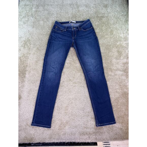 Levi's Bold Curve Jeans Women's 11M Low Rise Skinny Stretch Dark Wash C535 - Picture 1 of 15